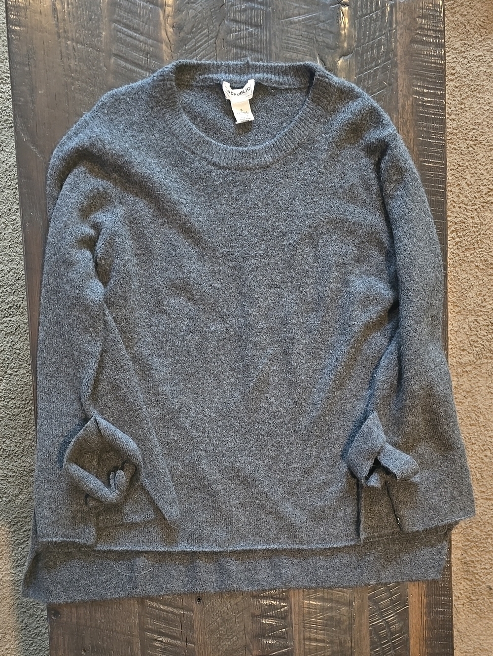For The Republic Gray Crewneck Sweater
